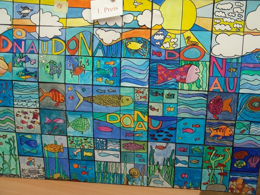 International Danube Art Master 2011 winner Our Danube, a river as variously as we by a teamwork at the Secondary School Förderzentrum Neutraubling, Germany