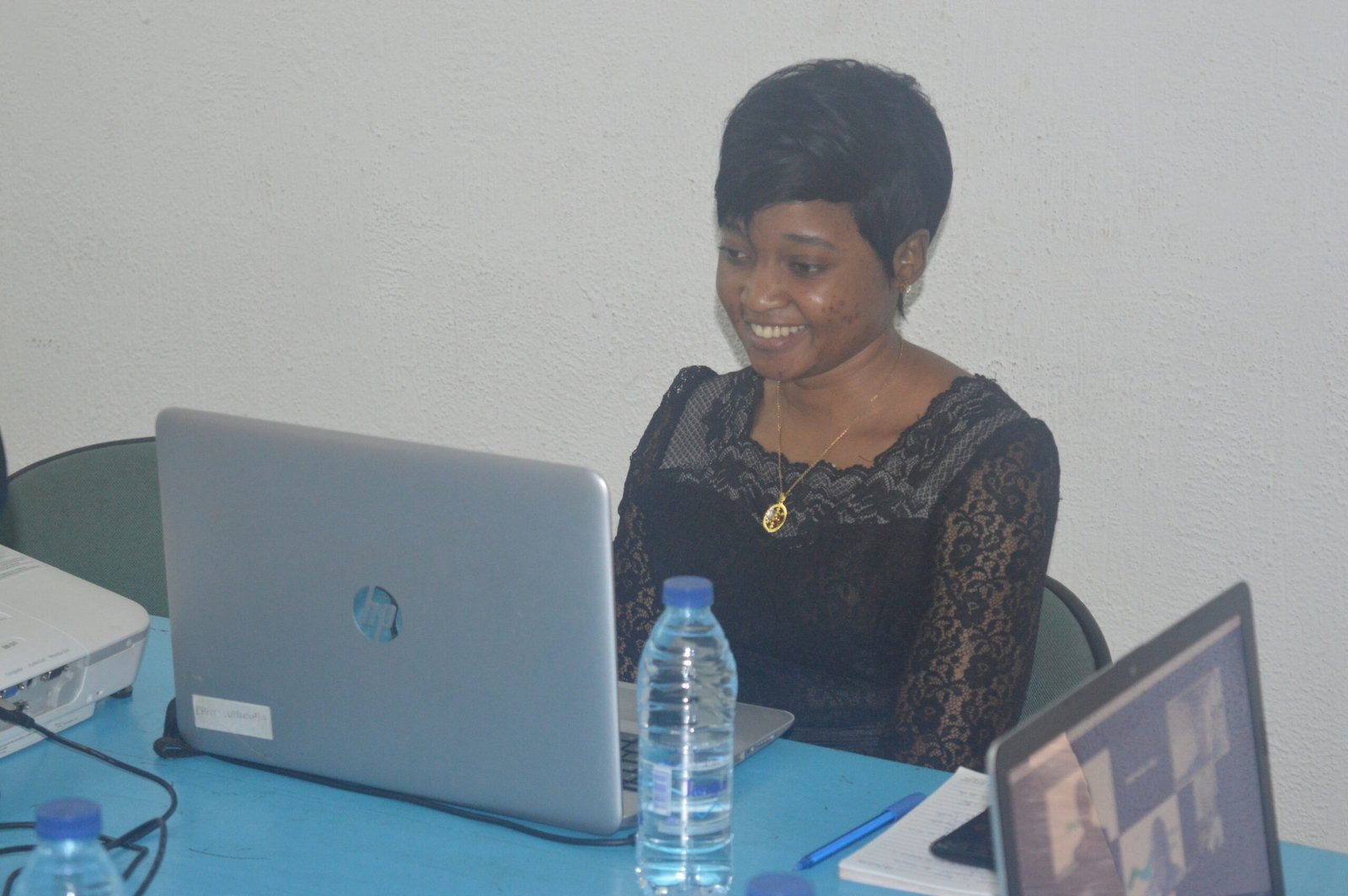Le secrétaire exécutif du GWP-Cmr , Murielle Elouga Le secrétaire exécutif du GWP-Cmr , Murielle Elouga