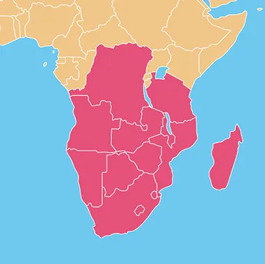 GWP Southern Africa Map