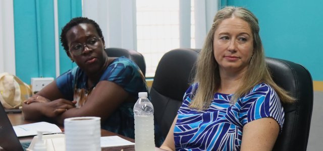 Ms. Shamiso Kumbirai and Ms Sonia Gautreau during twinning exchange meetings Ms. Shamiso Kumbirai and Ms Sonia Gautreau during twinning exchange meetings
