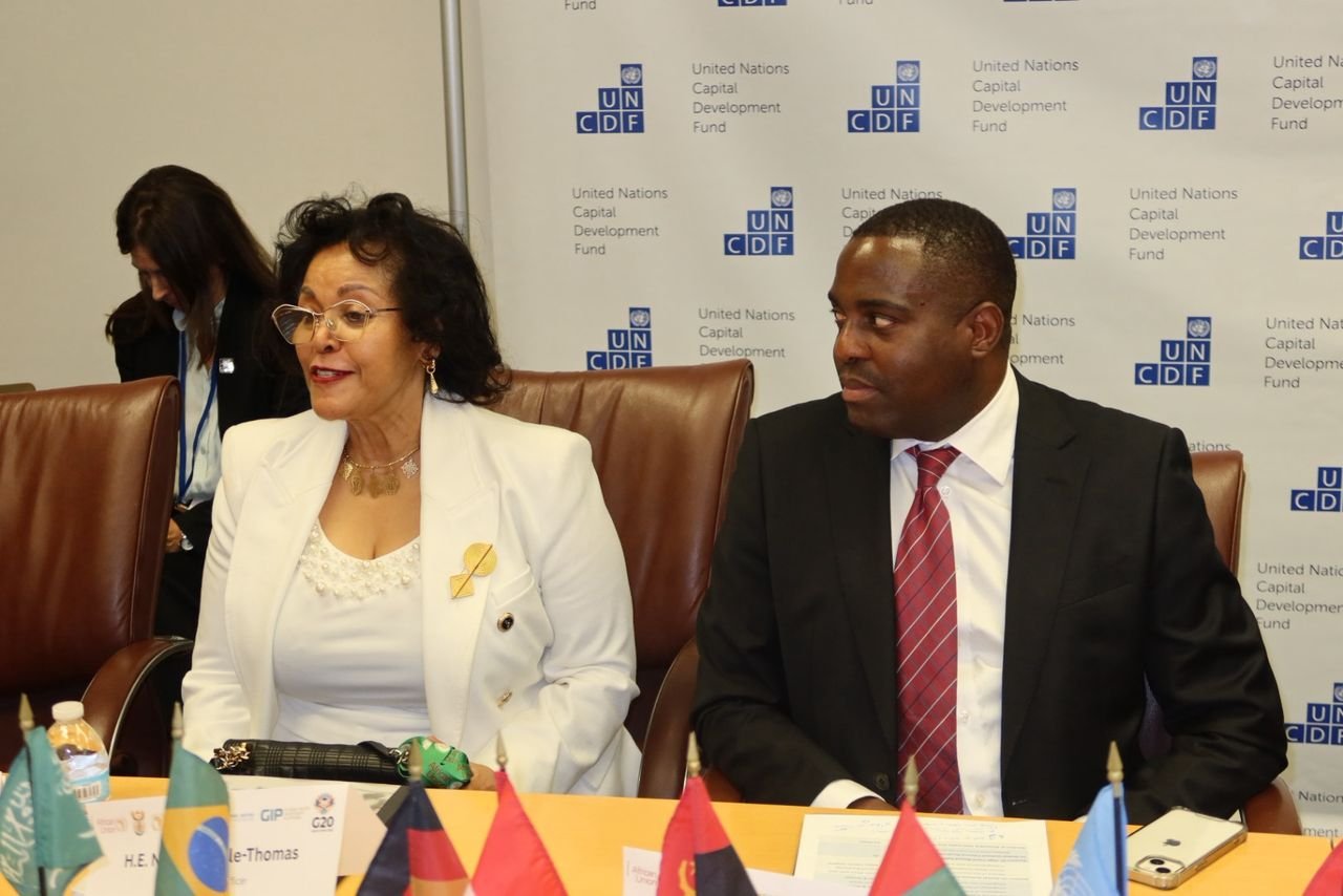 H.E. Nardos Bekele Thomas and Alex Simalabwi