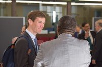 Manuel Fulchiron mingling at Rome meeting